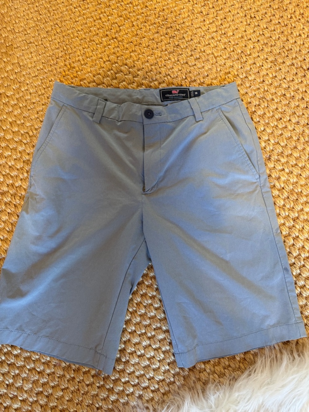 Vineyard Vines boys  Light Blue Flat Front Shorts